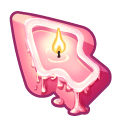 Materials Pink Candle pointer