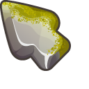 Materials Rock with Moss pointer