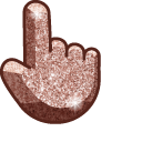 Materials Rose Gold Glitter cursor