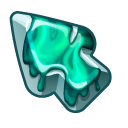 Materials Spilled Green Paint pointer