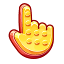 Materials Yellow LEGO Brick cursor