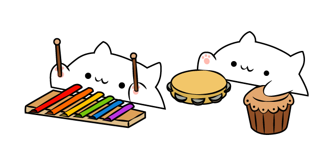 Bongo Cat Xylophone and Percussion Meme