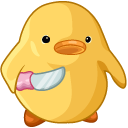 Duck With a Knife Meme cursor