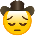 Sad Cowboy Emoji Meme cursor