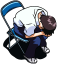 Shinji Ikari in Chair Meme pointer