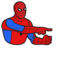 Spider-Man Pointing at Spider-Man Meme cursor