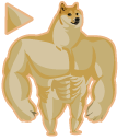 Swole Doge vs. Cheems Meme pointer