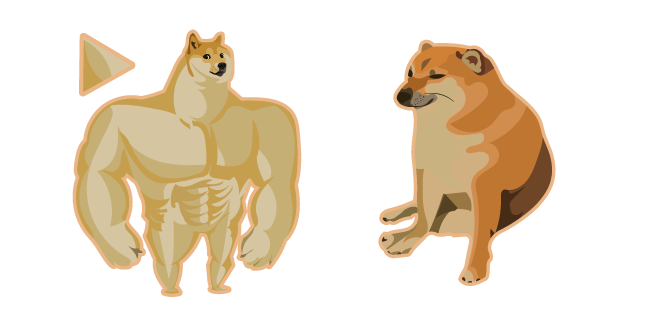 Swole Doge vs. Cheems Meme