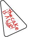 The Cake is a Lie Meme pointer