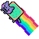 Vaporwave Nyan Cat Meme pointer