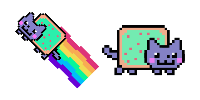 Vaporwave Nyan Cat Meme