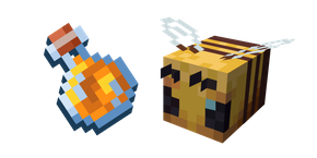 Minecarft Honey Bottle and Bee