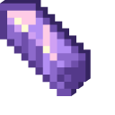 Minecraft Amethyst Cluster and Amethyst Shard pointer