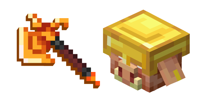Minecraft Armored Piglin and Firebrand