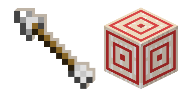Minecraft Arrow and Target