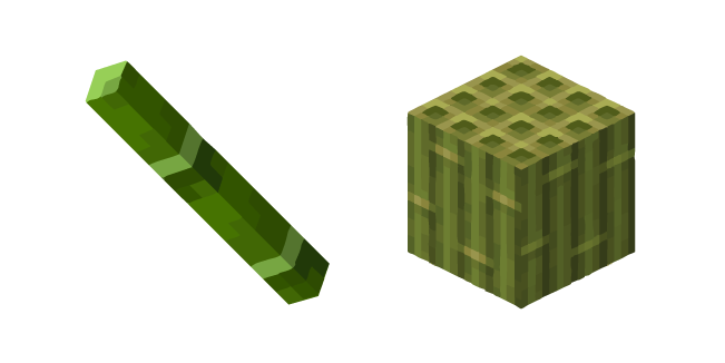 Minecraft Bamboo and Block of Bamboo