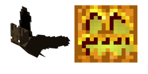 Minecraft Bat and Pumpkin Head
