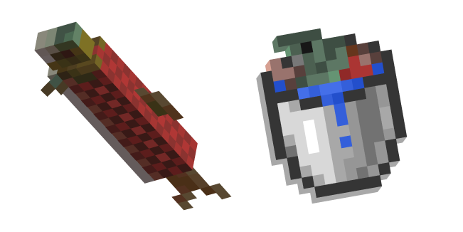 Minecraft Bucket of Salmon and Salmon