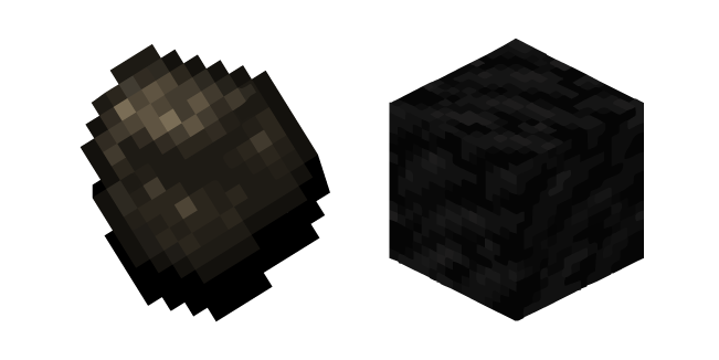 Minecraft Charcoal and Block of Coal
