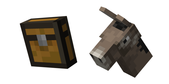 Minecraft Chest and Donkey