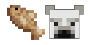 Minecraft Cod Fish and Polar Bear