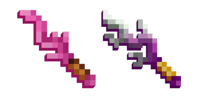 Minecraft Coral Blade and Sponge Striker