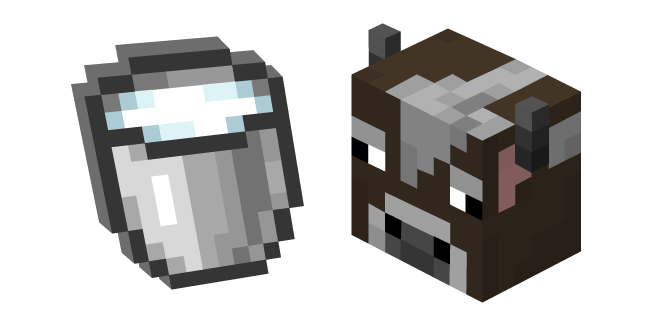 Minecraft Cow and Milk Bucket
