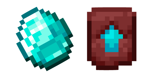 Minecraft Diamond and Smithing Template