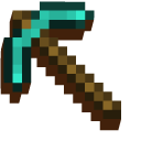 Minecraft Diamond Pickaxe and Block of Diamond pointer
