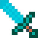 Minecraft Diamond Sword and Diamond Armor Steve pointer