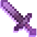 Minecraft Enchanted Book and Netherite Sword pointer