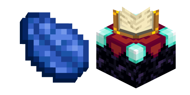 Minecraft Enchanting Table and Lapis Lazuli