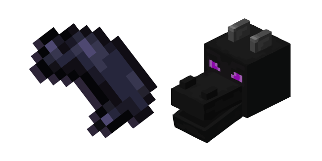 Minecraft Ender Dragon and Black Dye