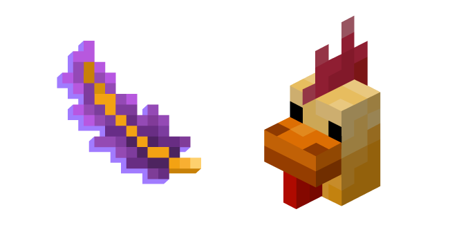 Minecraft Fancy Chicken and Fancy Feather
