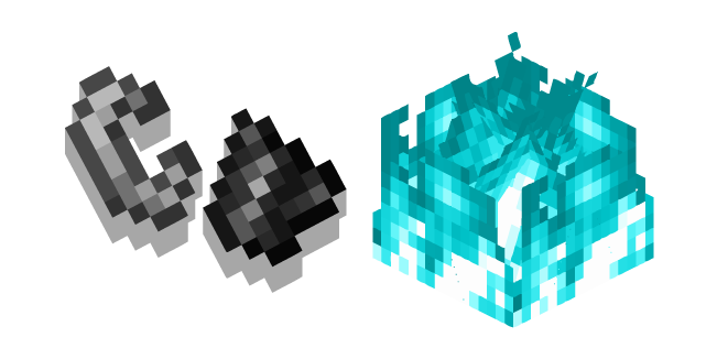 Minecraft Flint and Steel and Soul Fire