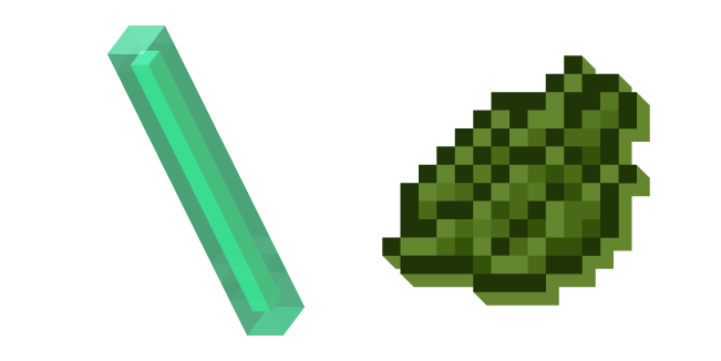 Minecraft Glow Stick and Green Dye