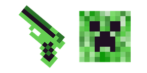 Minecraft Gun and Creeper