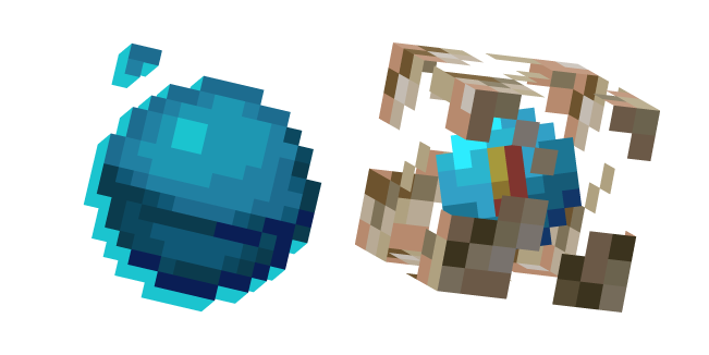 Minecraft Heart of the Sea and Conduit