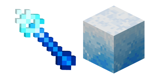Minecraft Ice Wand and Ice Block
