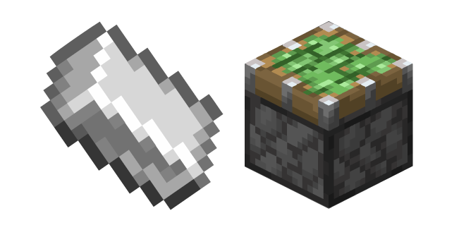 Minecraft Iron Ingot and Pistons