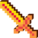 Minecraft Lava Bucket and Sword pointer