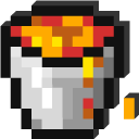 Minecraft Lava Bucket and Sword cursor