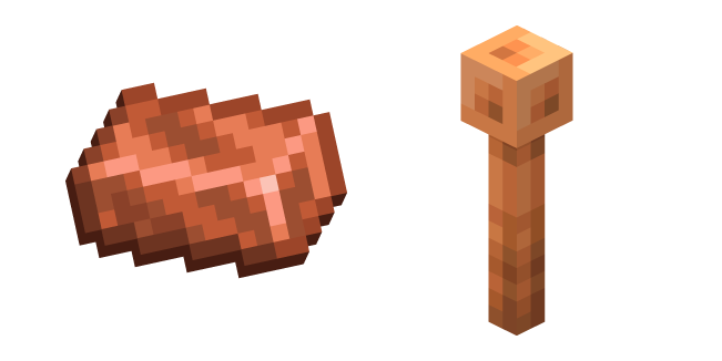 Minecraft Lightning Rod and Copper Ingot