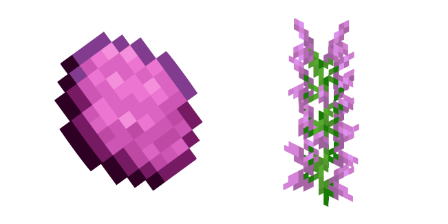 Minecraft Magenta Dye and Lilac