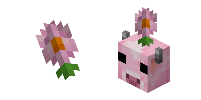 Minecraft Moolip and Pink Daisy