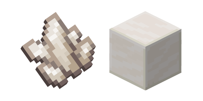 Minecraft Nether Quartz and Block of Quartz