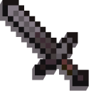 Minecraft Netherite Sword and Netherite Armor Steve pointer