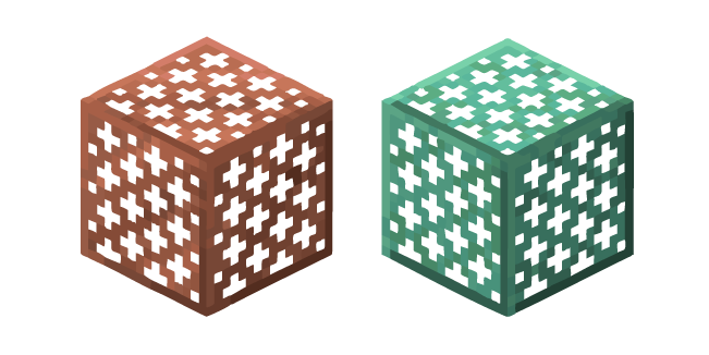 Minecraft Normal and Oxidized Copper Grates