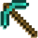 Minecraft Obsidian and Diamond Pickaxe pointer