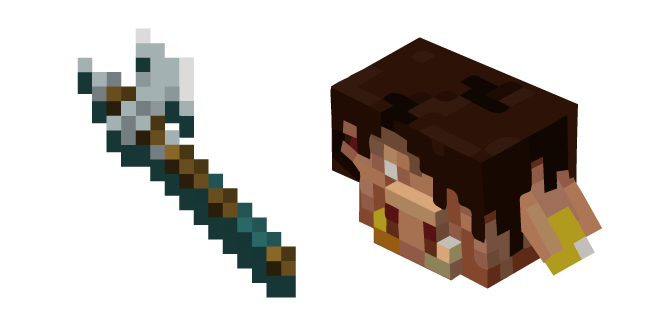 Minecraft Piglin Merchant and Highland Axe